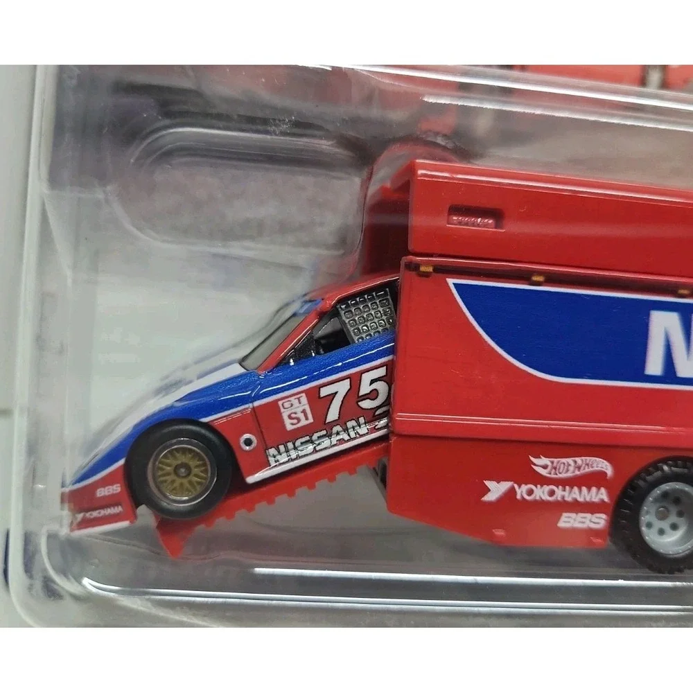 New Hot Wheels 2024 Team Transport '94 Nissan 300 ZX GTS and Euro Hauler #73 Toy